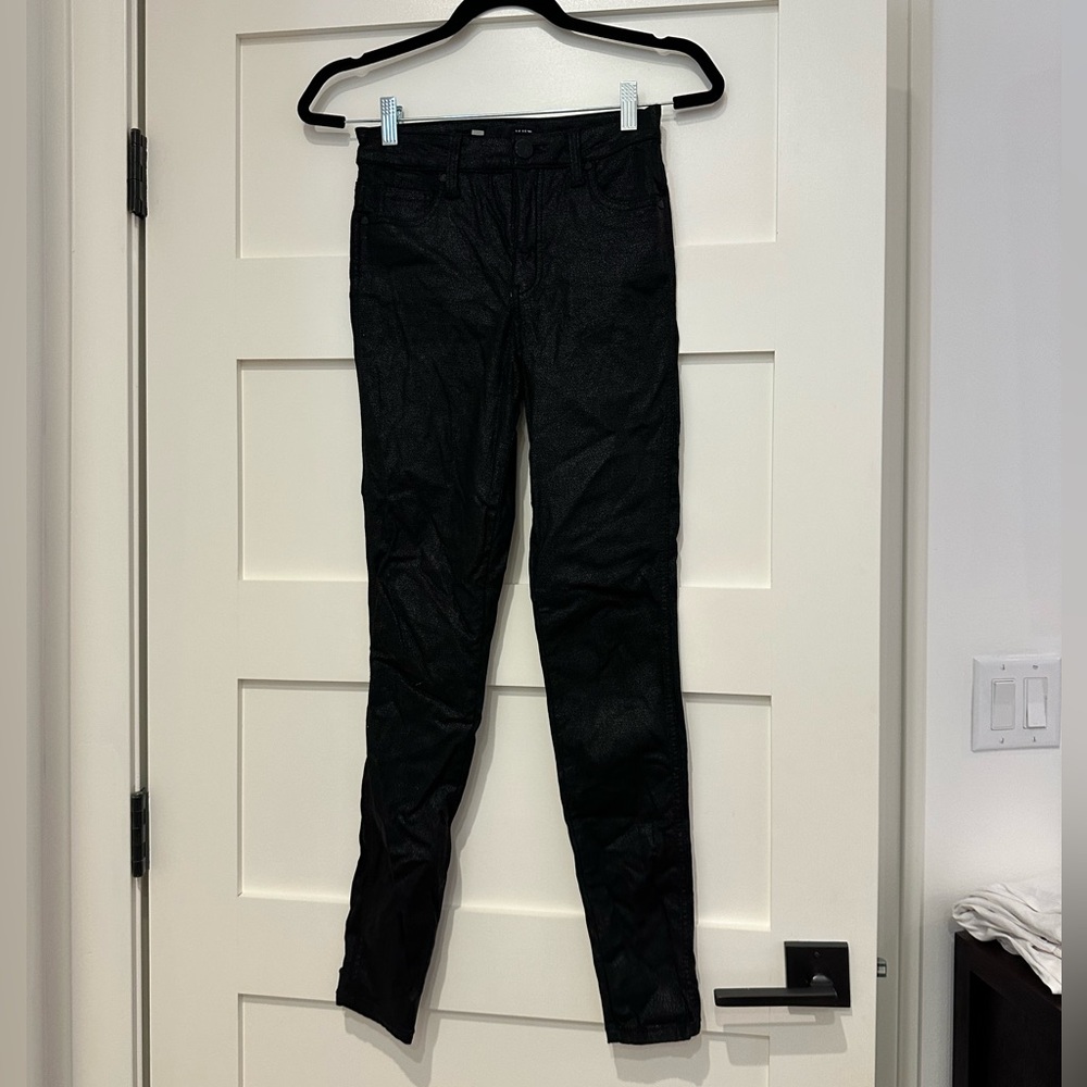 Kut Metallic Black Skinny Jeans